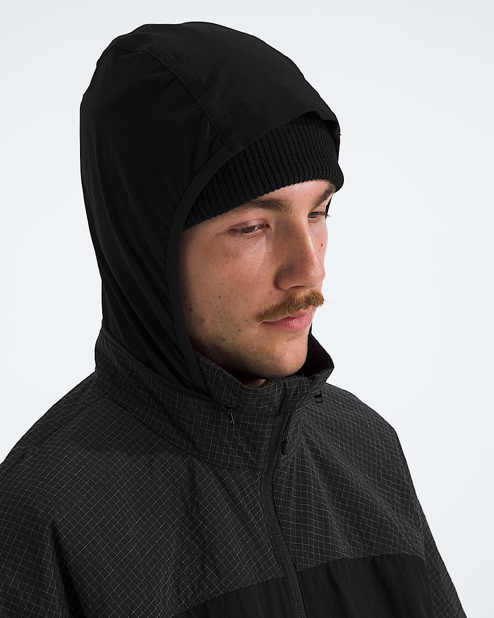 Mens HKe Utility Wind Jacket TNF MODELHOOD2