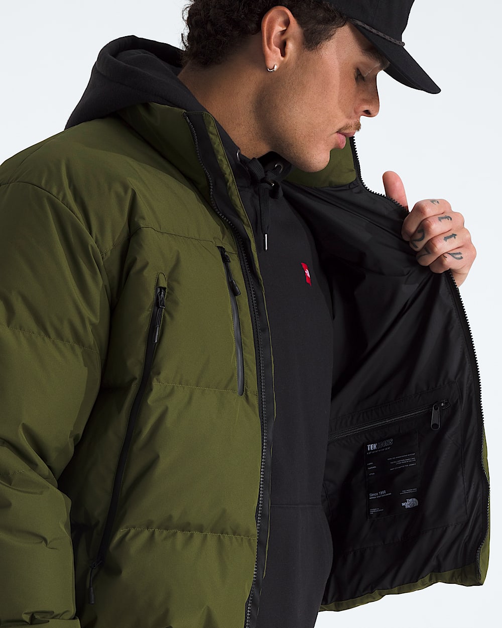 Mens RMST GORETEX Nuptse Tek Jacket TNF MODELINT