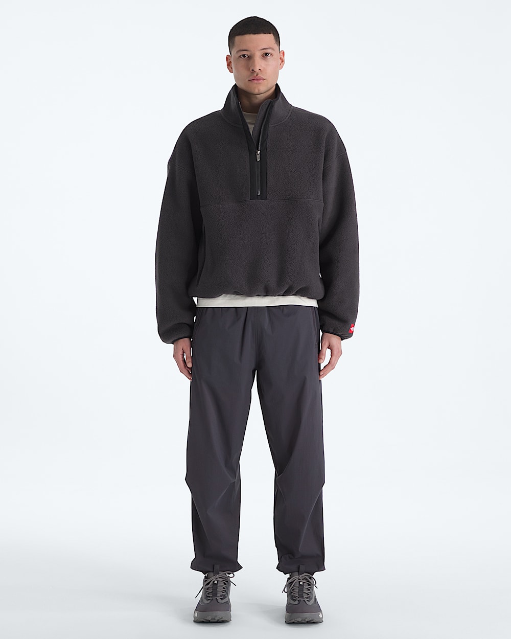 Mens TNF Red Box Zip Fleece TNF HERO2