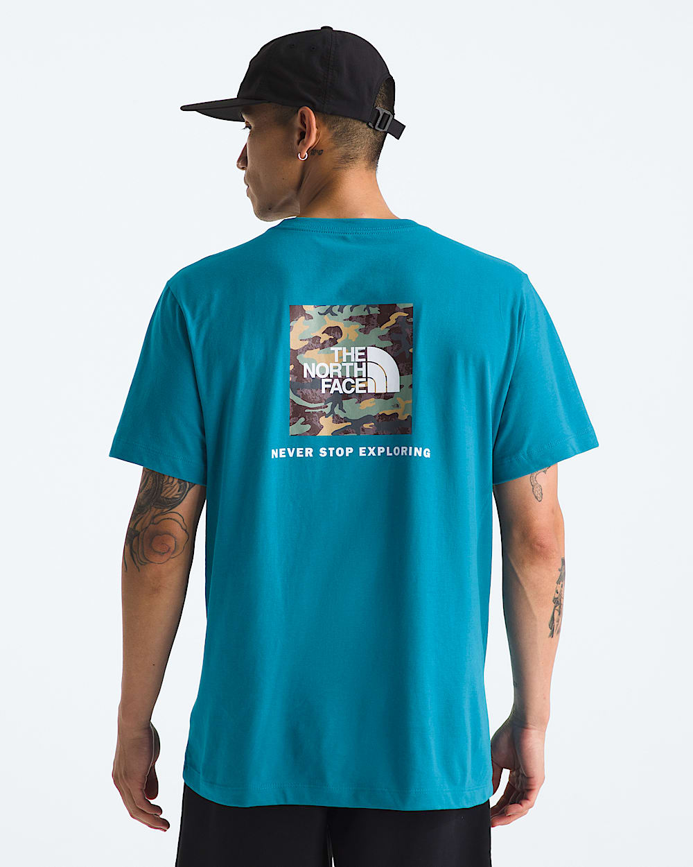 Mens Evolution Box Camo Fill ShortSleeve TeeGraphic TNF Main