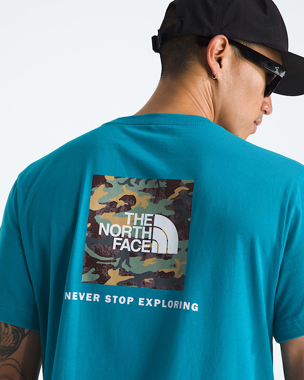 Mens Evolution Box Camo Fill ShortSleeve TeeGraphic TNF HERO2