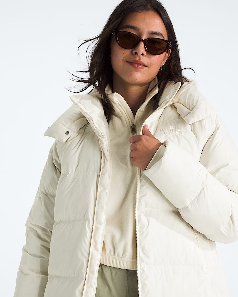 Womens Hydrenalite City Long Down Hooded Parka TNF HERO2