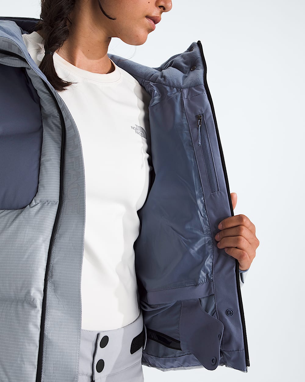 Womens Cold Spell Cropped Down Jacket TNF MODELINT