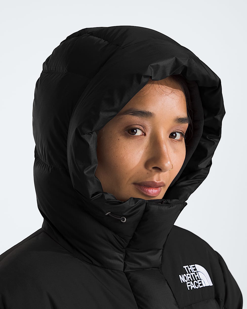 Womens HMLYN Down Parka TNF MODELHOOD2