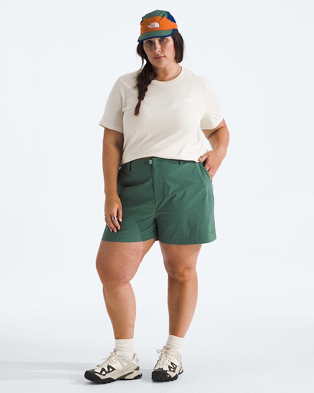 Womens Plus Evolution Box NSE Relaxed ShortSleeve Tee TNF HERO2