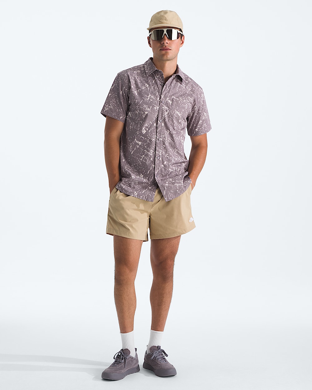 Chemise  manches courtes  motif Baytrail pour hommes TNF HERO2