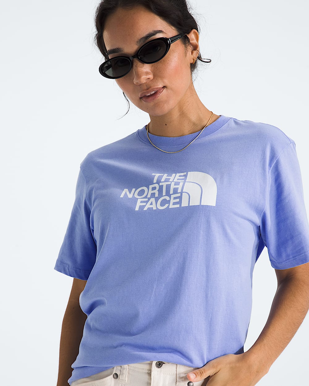 Womens Evolution Half Dome Relaxed ShortSleeve Tee TNF HERO2