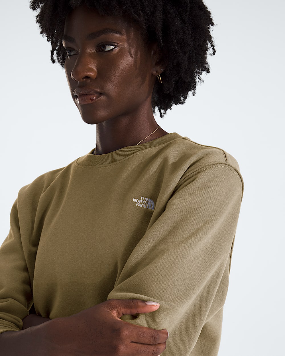 Womens TNF Essential Simple Dome Relaxed Crew TNF HERO2