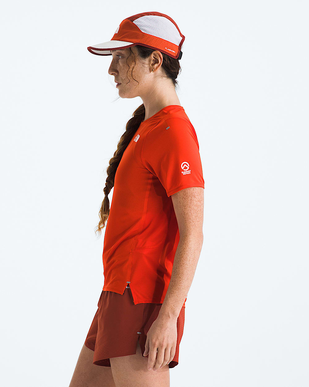Womens Summit Series High Trail ShortSleeve TNF MODEL34
