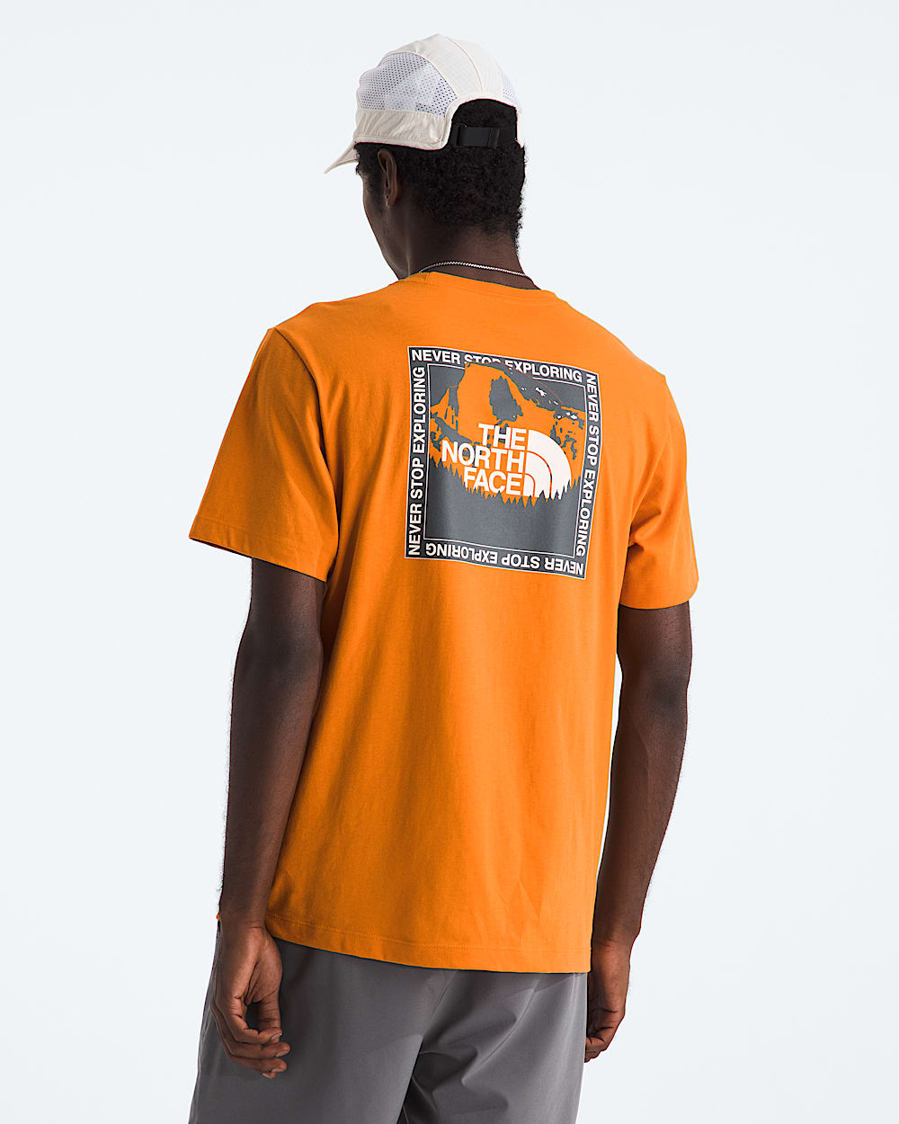 Mens Stay Exploring Regular ShortSleeve Tee TNF Main