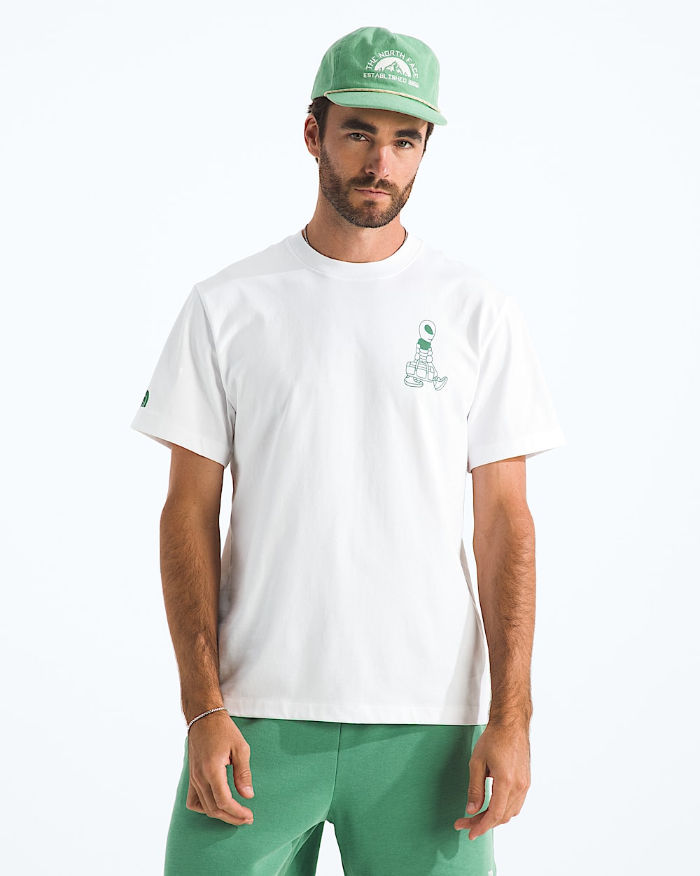 Mens Alien Relaxed ShortSleeve TeeGraphic TNF BACK