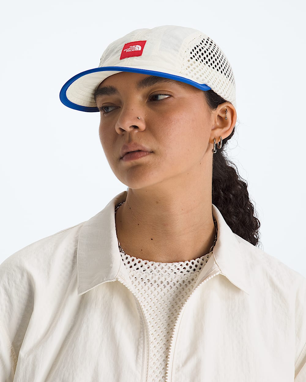 TNF Red Box Mesh Cap TNF MODELBACK