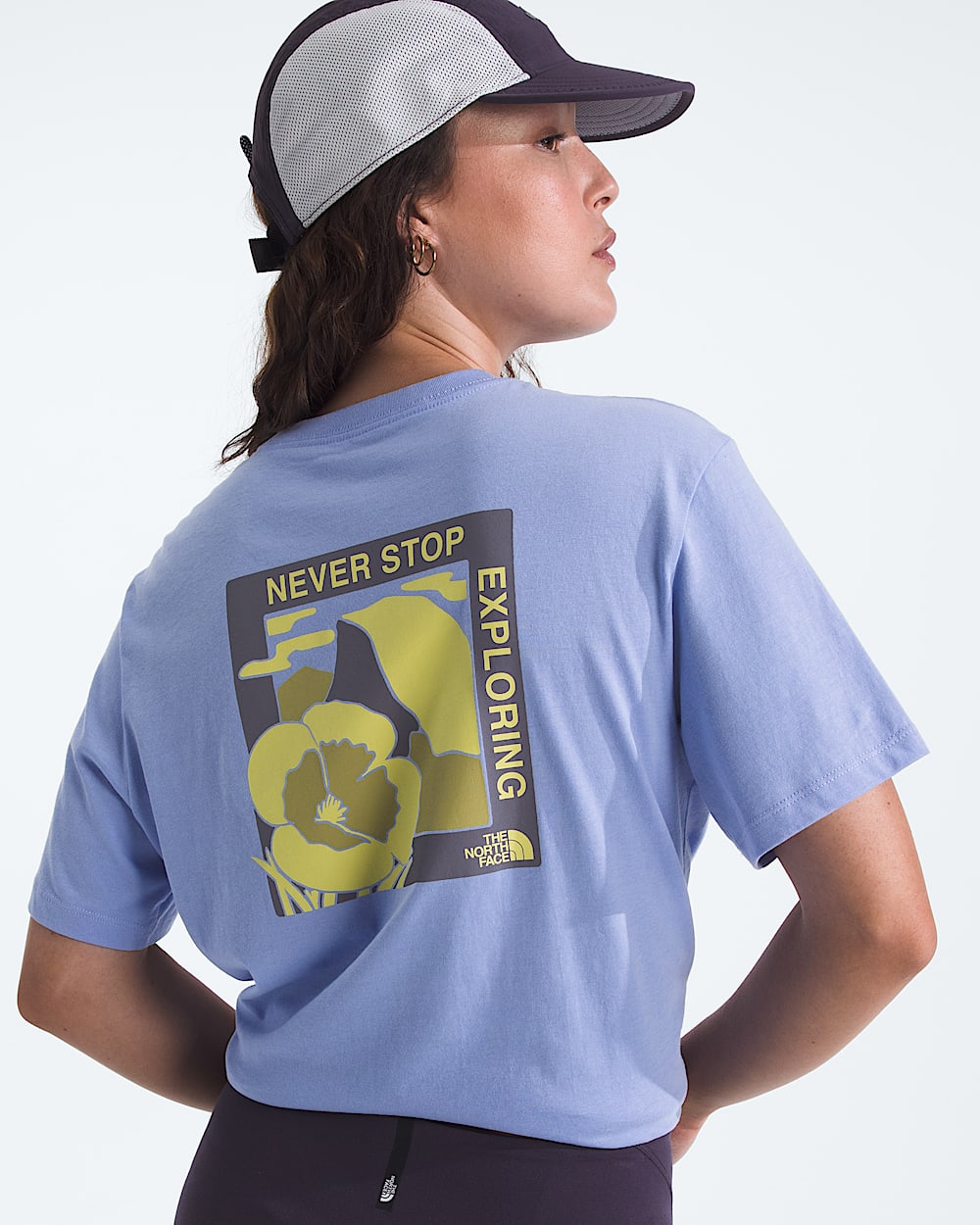Womens Wildflower Trails Relaxed ShortSleeve Tee TNF HERO2