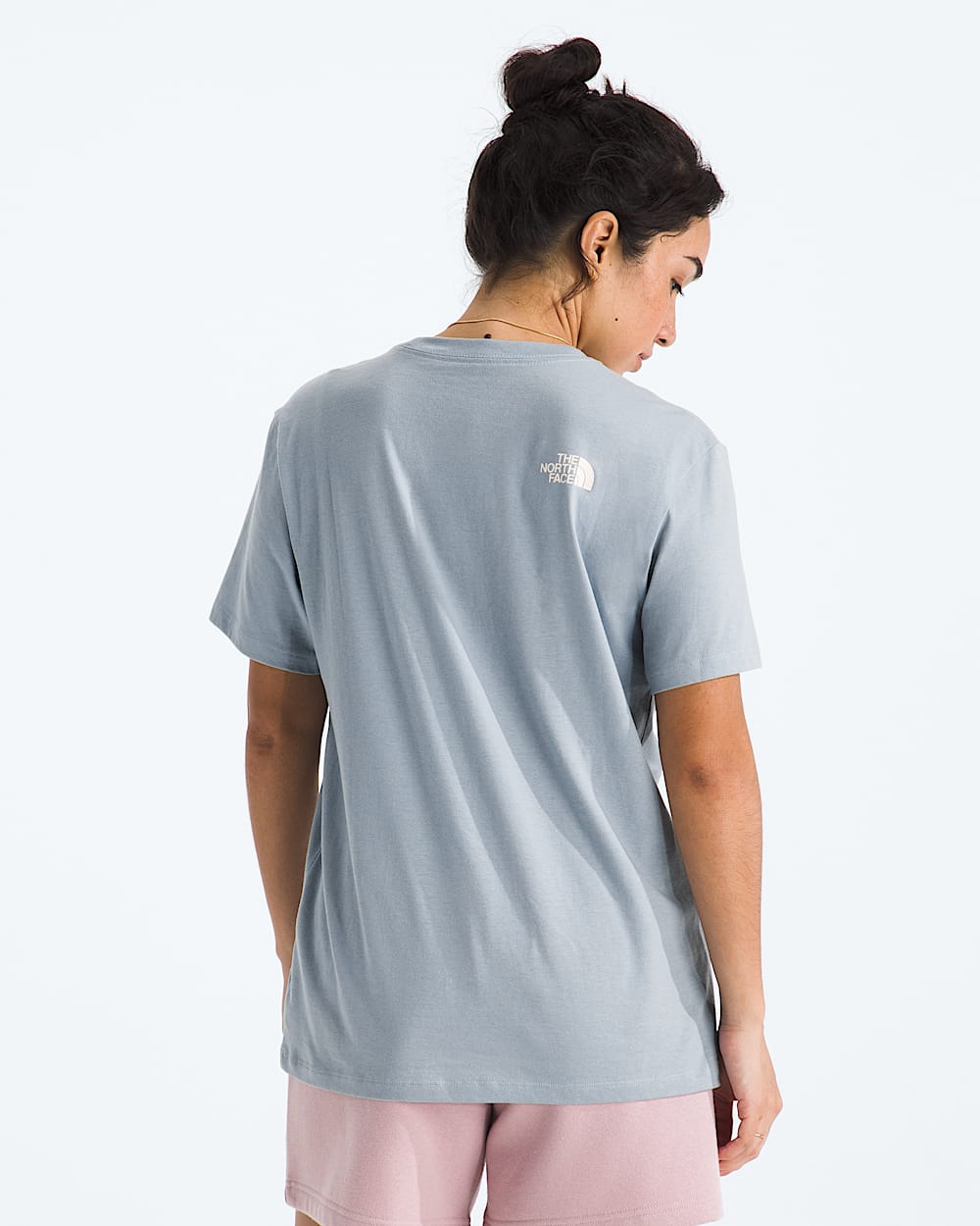 Womens Floral Alpine Relaxed ShortSleeve Tee TNF BACK