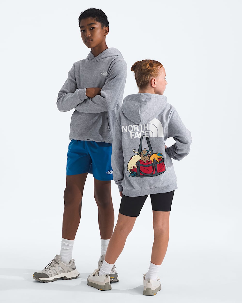 Boys  Girls Ember Fade Regular Hoodie TNF Main