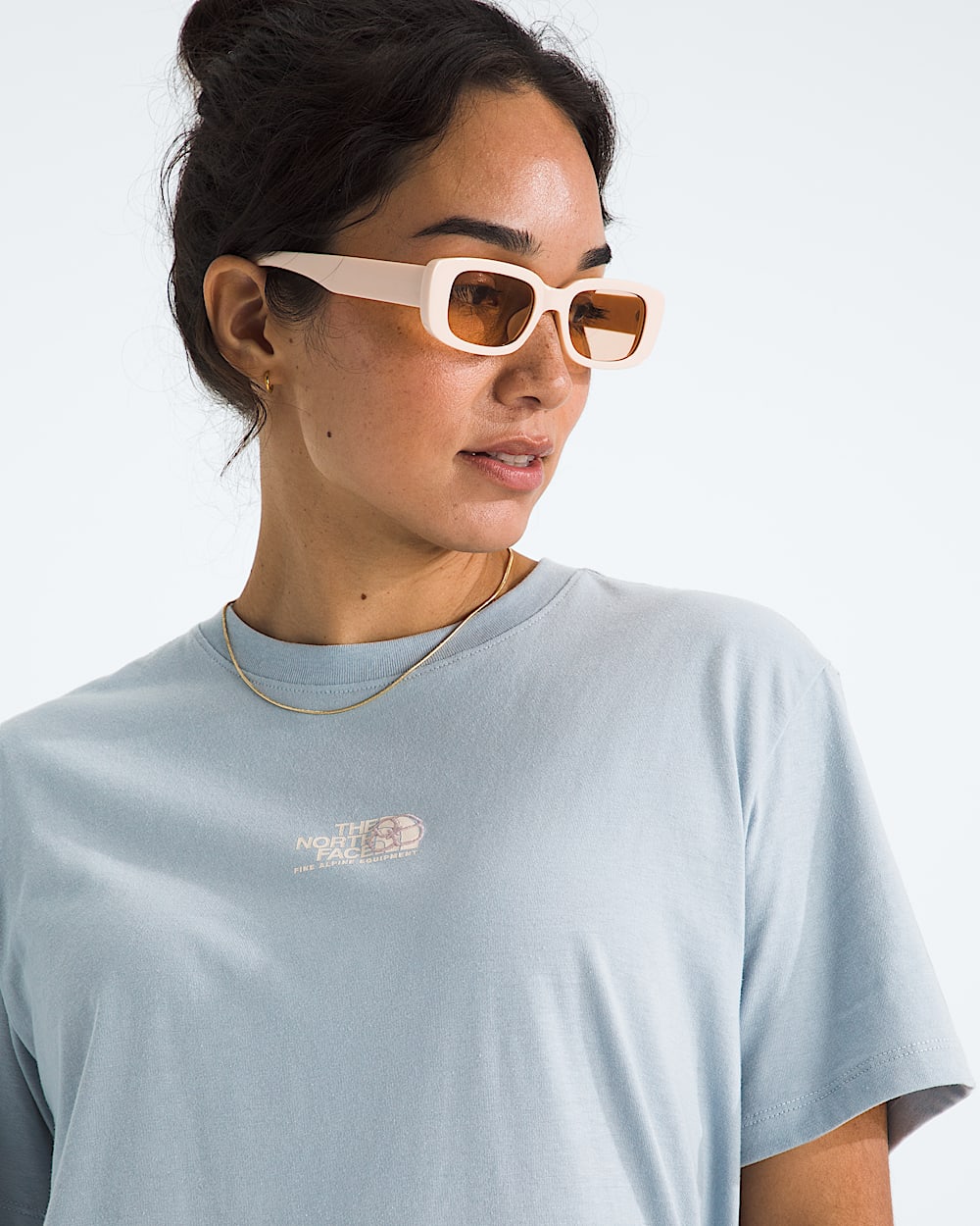 Womens Floral Alpine Relaxed ShortSleeve Tee TNF HERO2