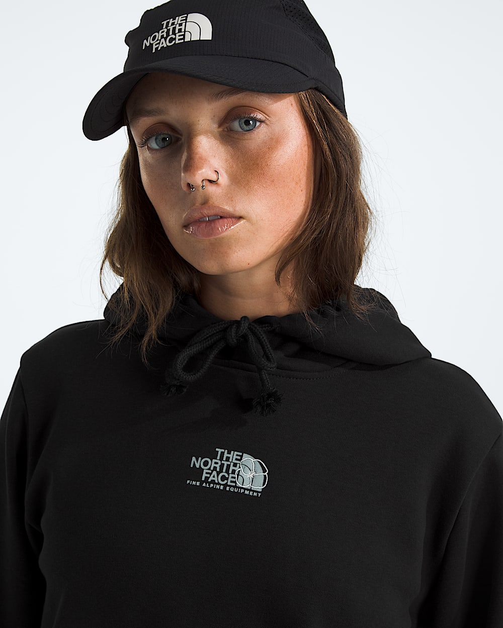 Womens Floral Alpine Regular Hoodie TNF HERO2