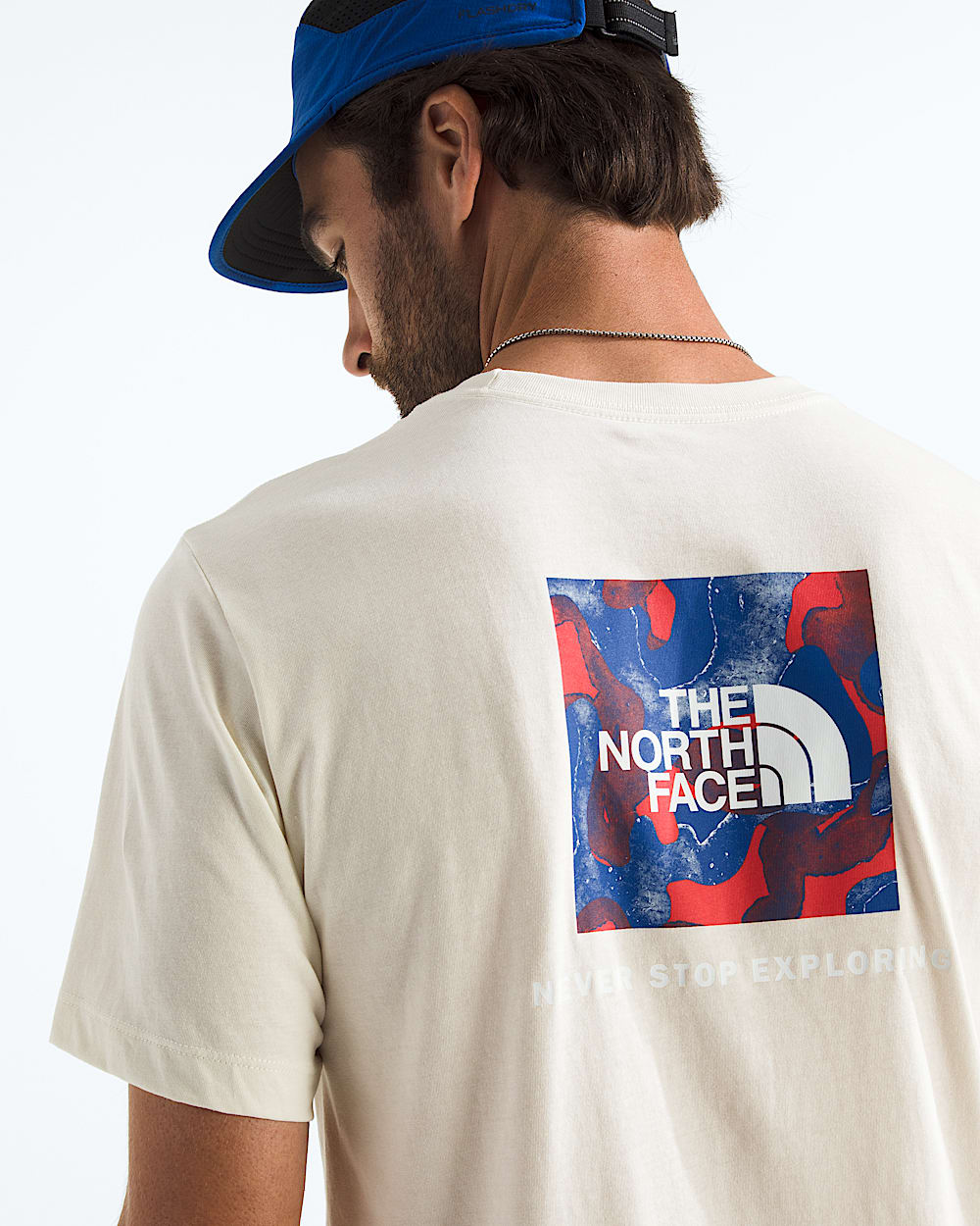 Mens Red White  Blue Regular ShortSleeve Tee TNF HERO2
