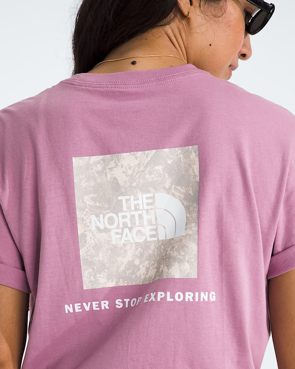 Womens Glacier Drift Relaxed ShortSleeve Tee TNF HERO2
