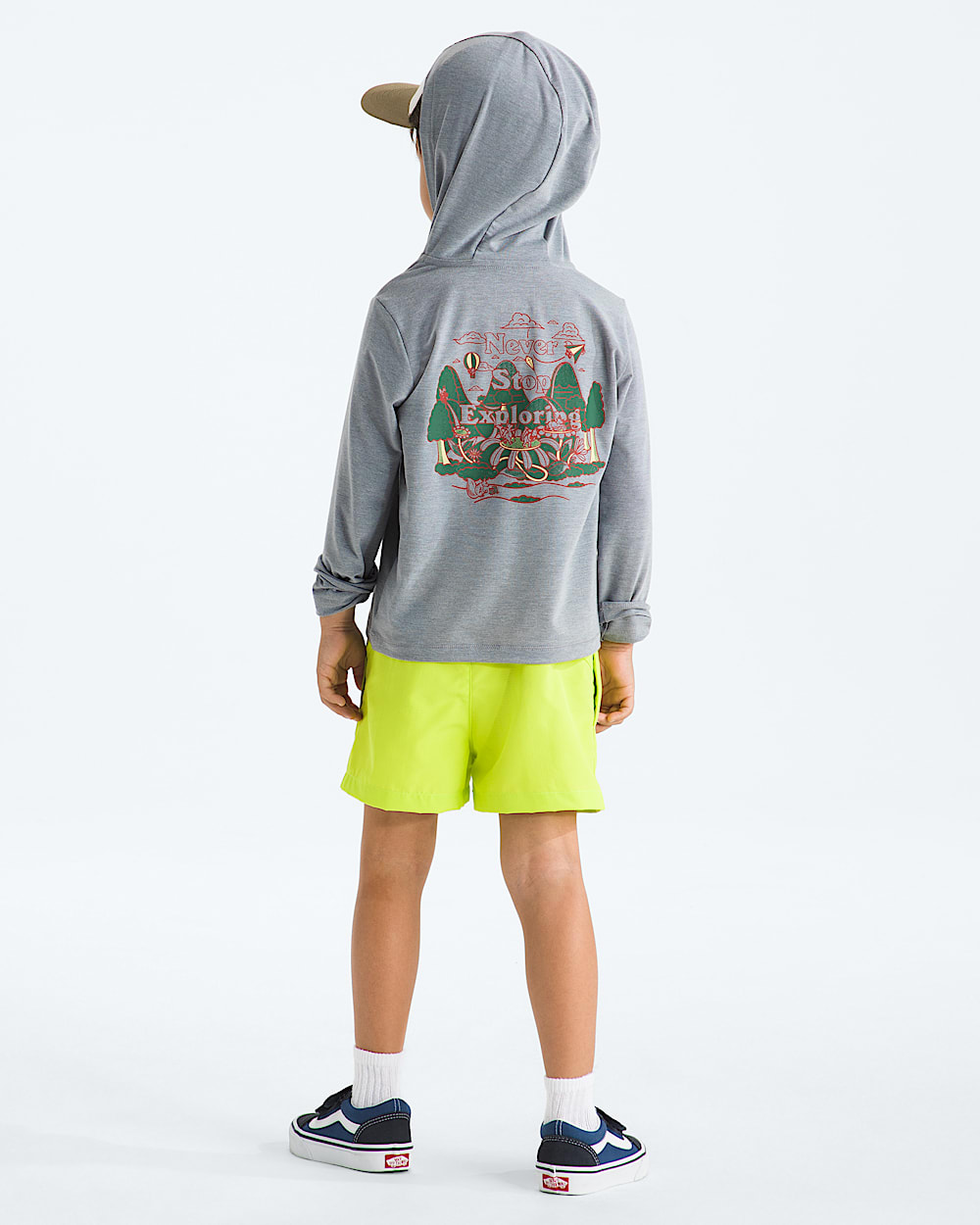 Kids Adventure Sequoia Shade Hoodie TNF BACK