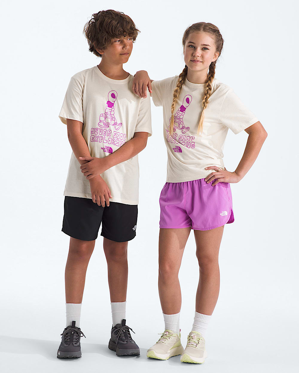 Boys  Girls Celestial Drift Regular ShortSleeve Tee TNF HERO