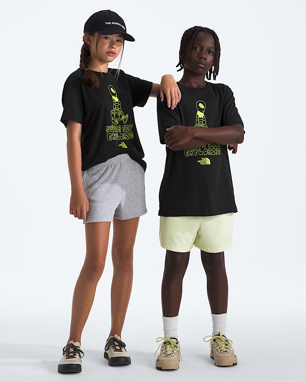 Boys  Girls Celestial Drift Regular ShortSleeve Tee TNF Main