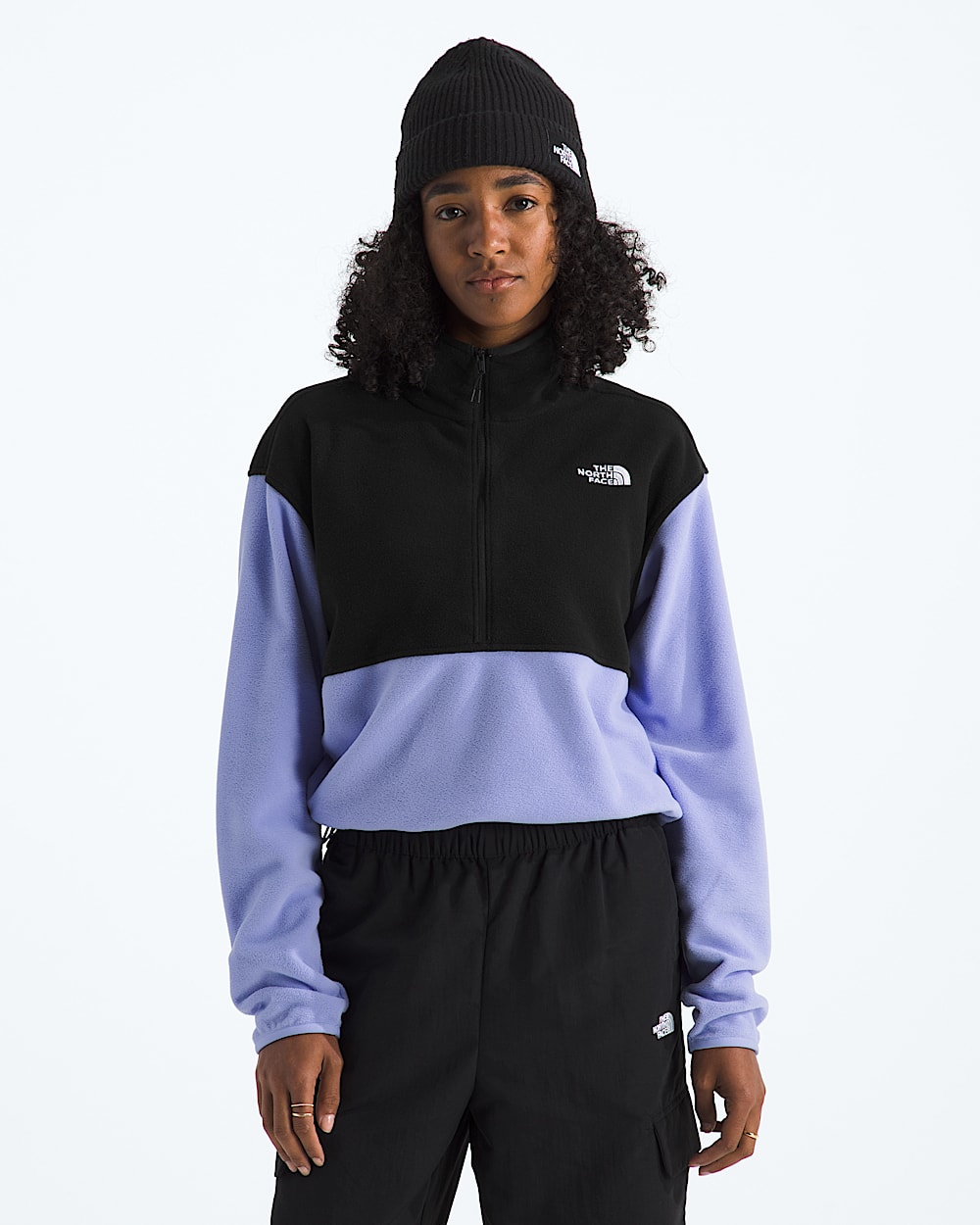 Manteau court Glacier  demiglissire en molleton pour femmes TNF HERO