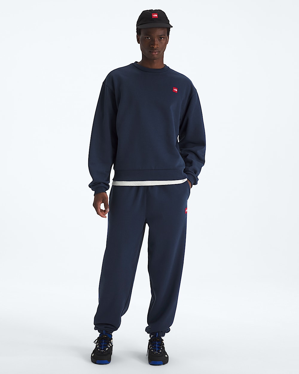 Chandail ras du cou TNF Red Box pour hommes TNF HERO2