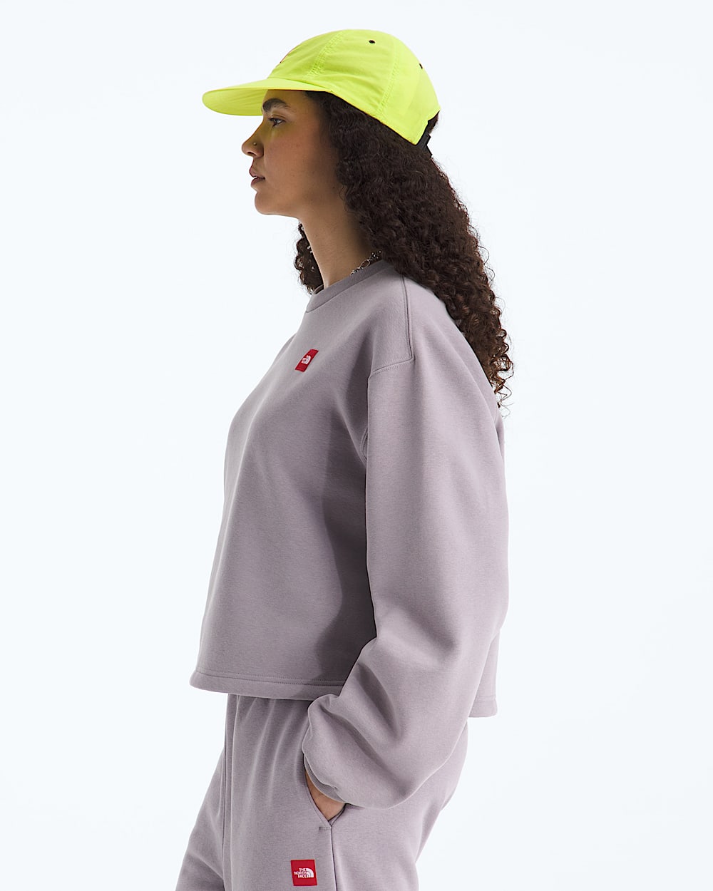 Womens TNF Red Box Crew TNF MODEL34