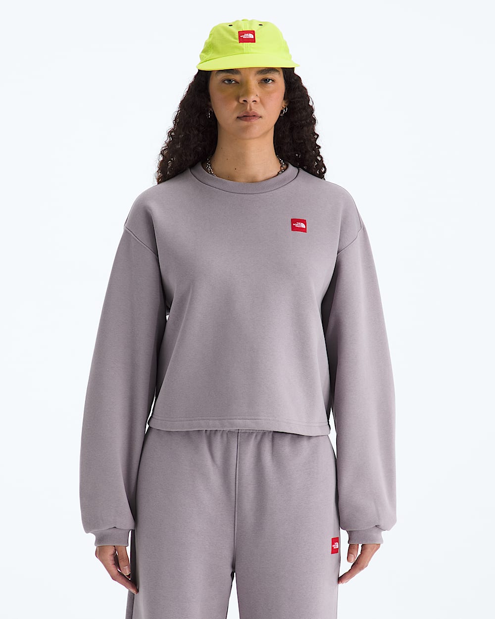 Womens TNF Red Box Crew TNF Main