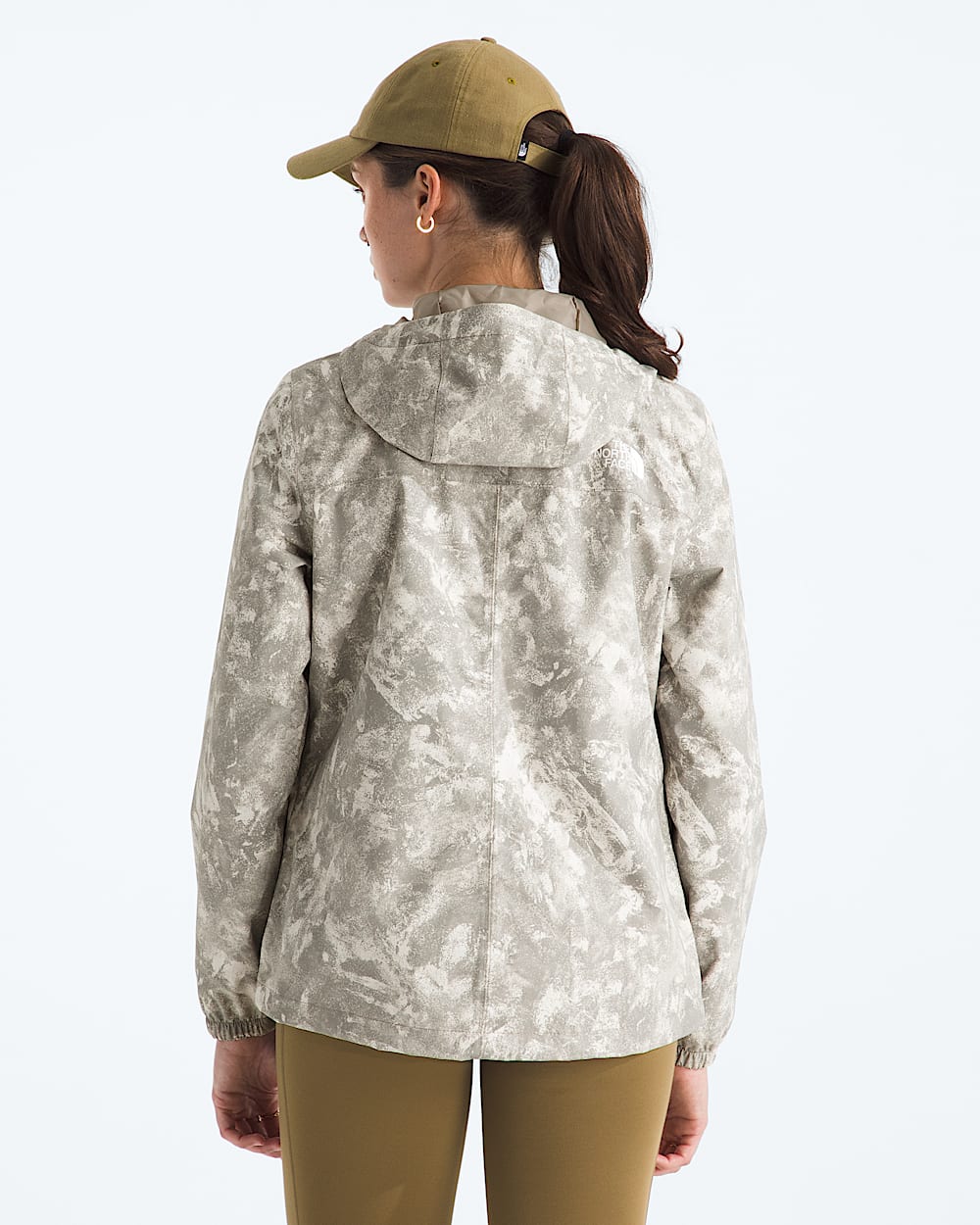 Womens Antora Rain JacketPrint TNF BACK
