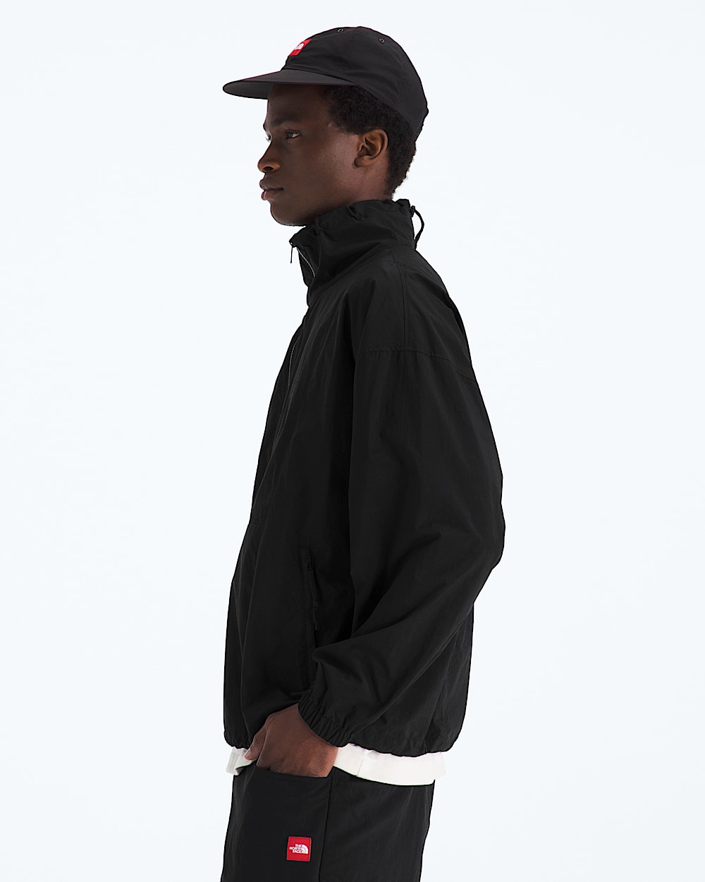 TNF Red Box Taslan Jacket TNF MODEL34
