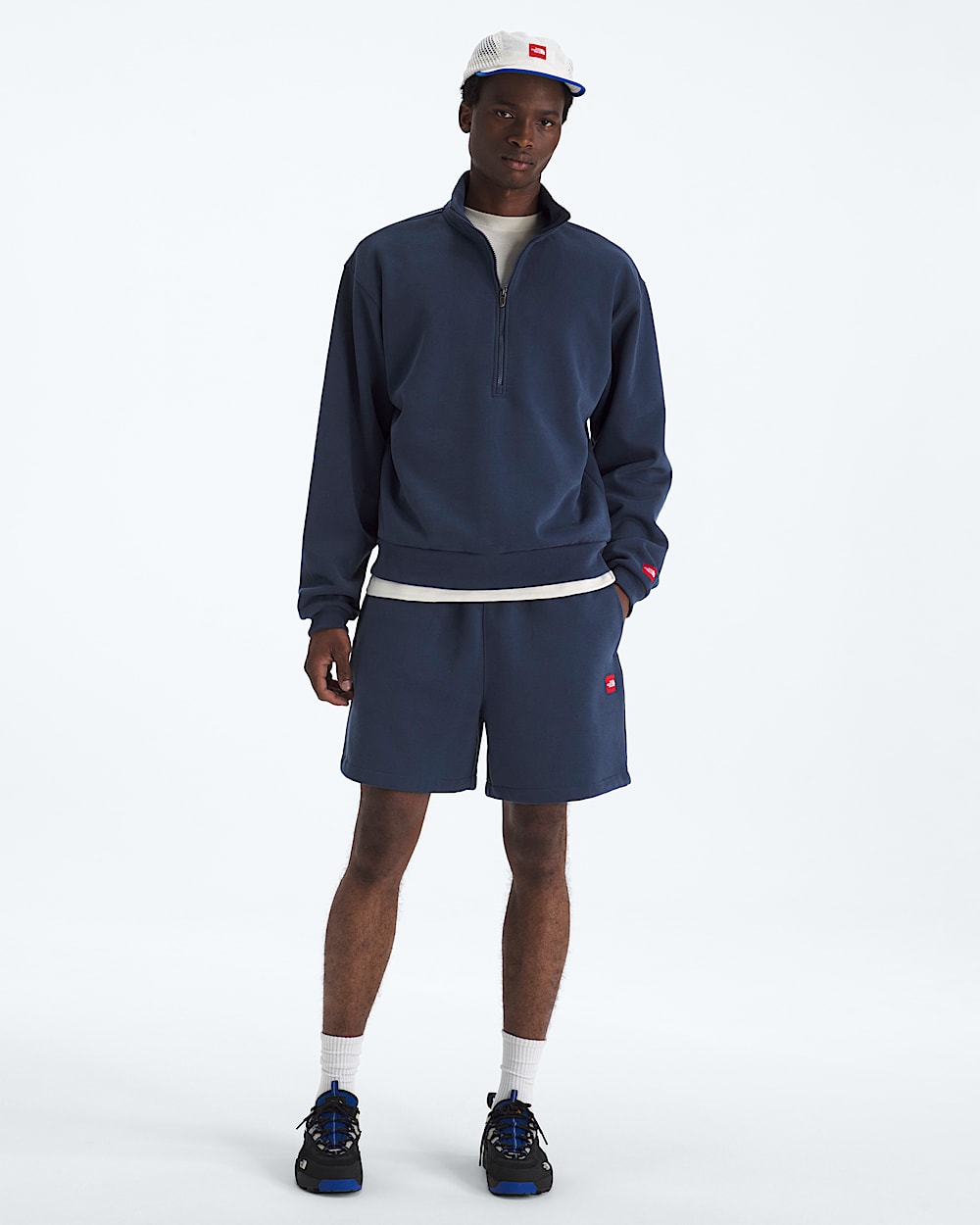 Mens TNF Red Box Half Zip TNF HERO2
