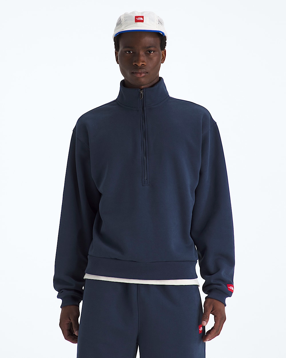 Mens TNF Red Box Half Zip TNF Main