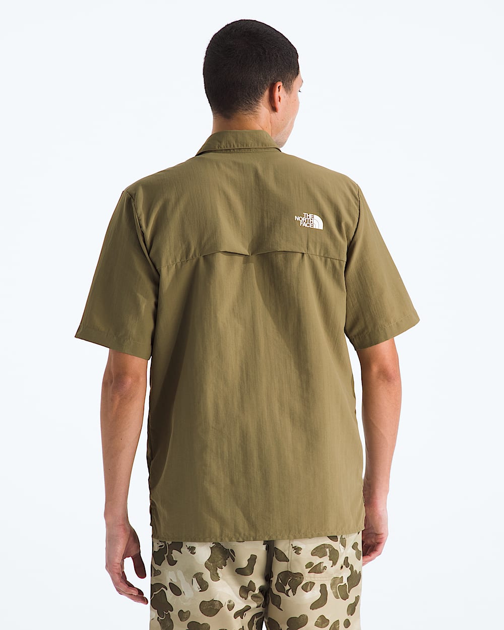 Mens Packable ShortSleeve Shirt TNF BACK