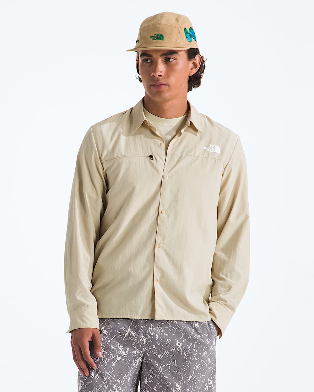 Mens Packable LongSleeve Shirt TNF Main