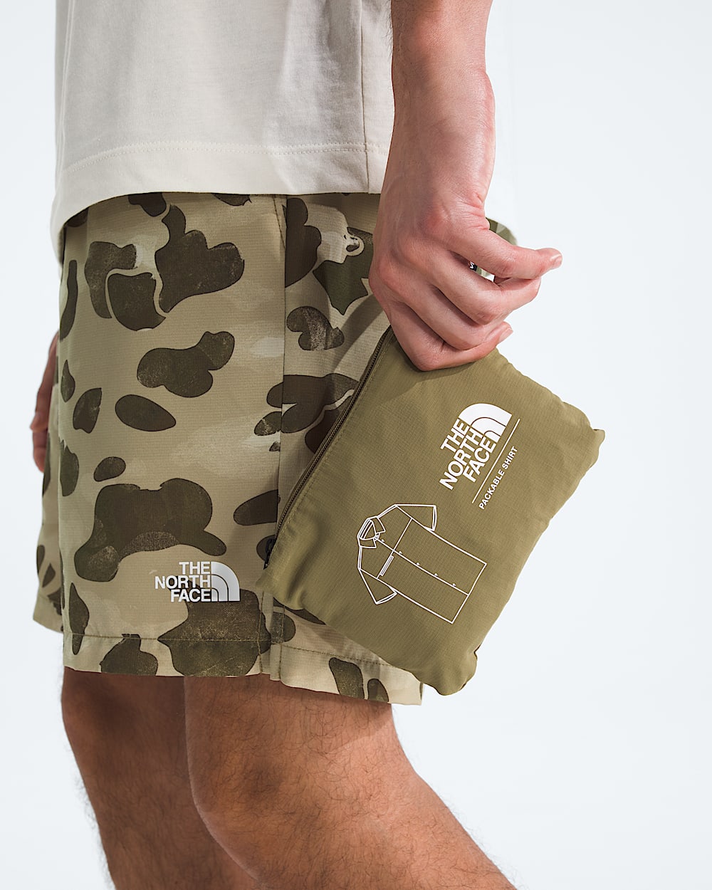 Mens Packable ShortSleeve Shirt TNF MODELALT6