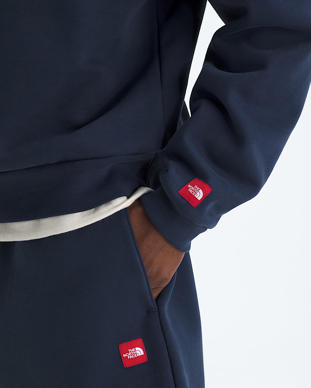 Mens TNF Red Box Half Zip TNF HERO3