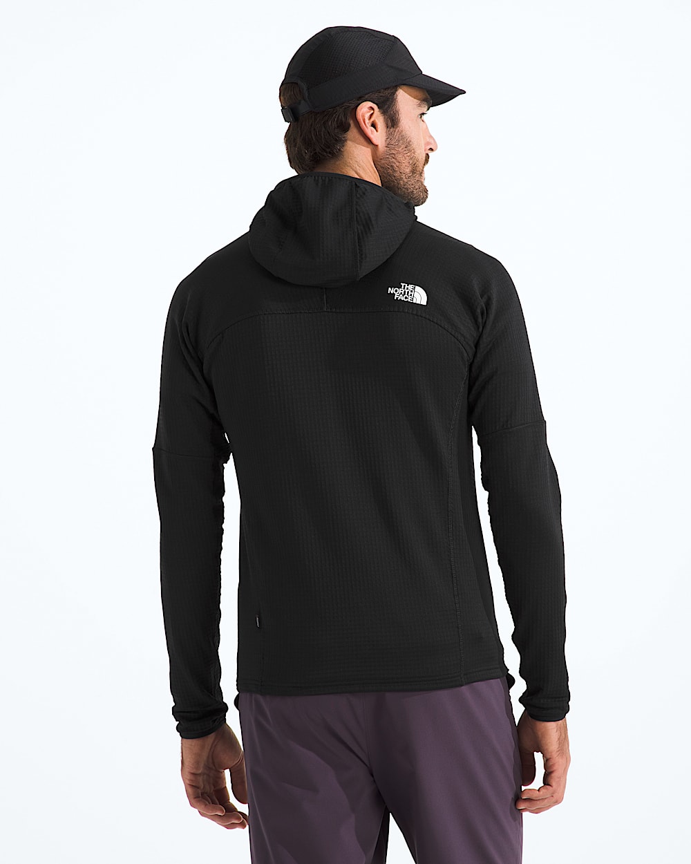 Mens Polartec Power Grid Stormgap Hoodie TNF BACK