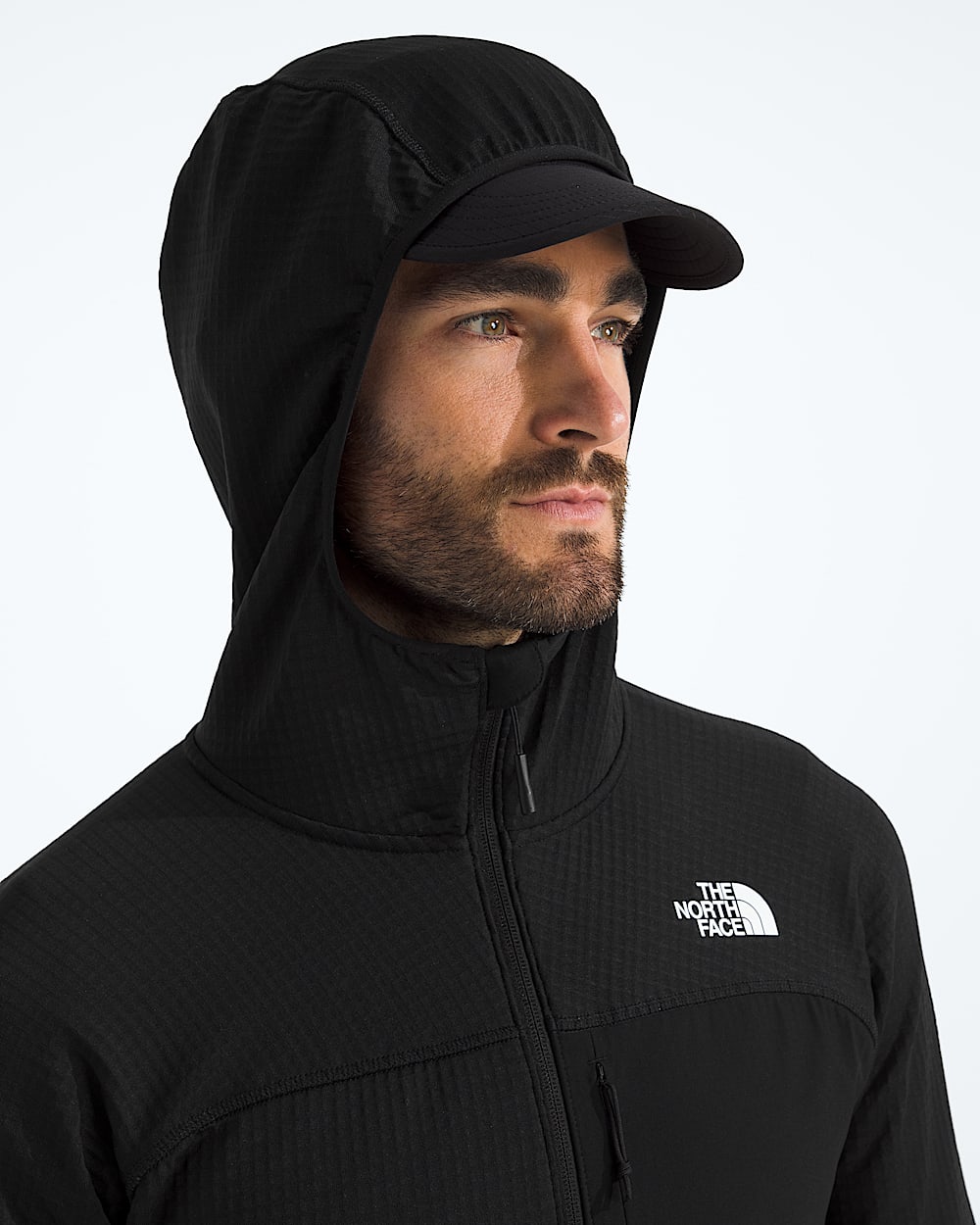 Mens Polartec Power Grid Stormgap Hoodie TNF MODELHOOD2