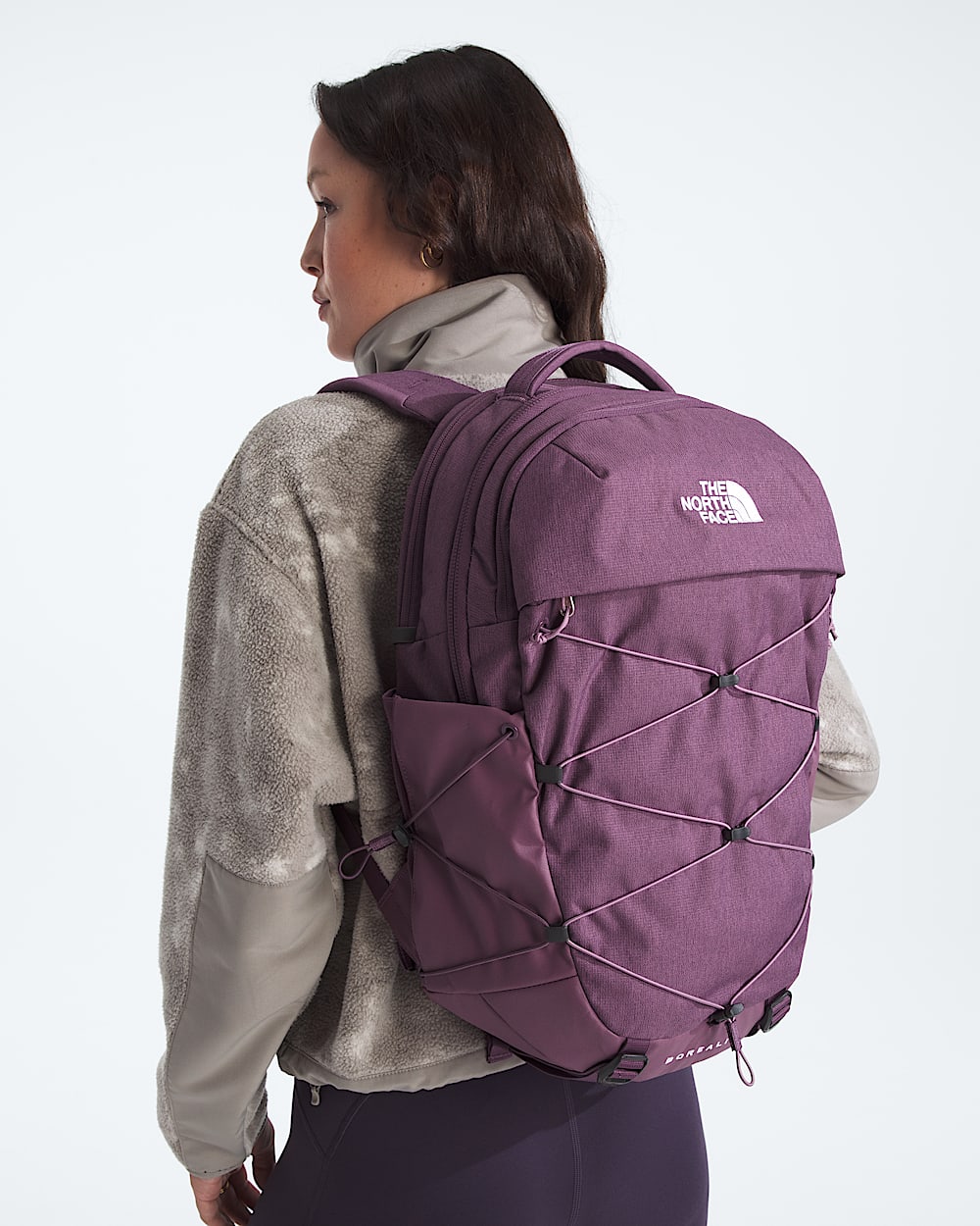 borealis backpack north face citrine The Commuter Laptop - Water Repellent, Laptop Sleeve, Large Main Compartment, Gravel/TNF Black-NPF, One Size while side bungee cords allow for compression The North Face Borealis Backpack
