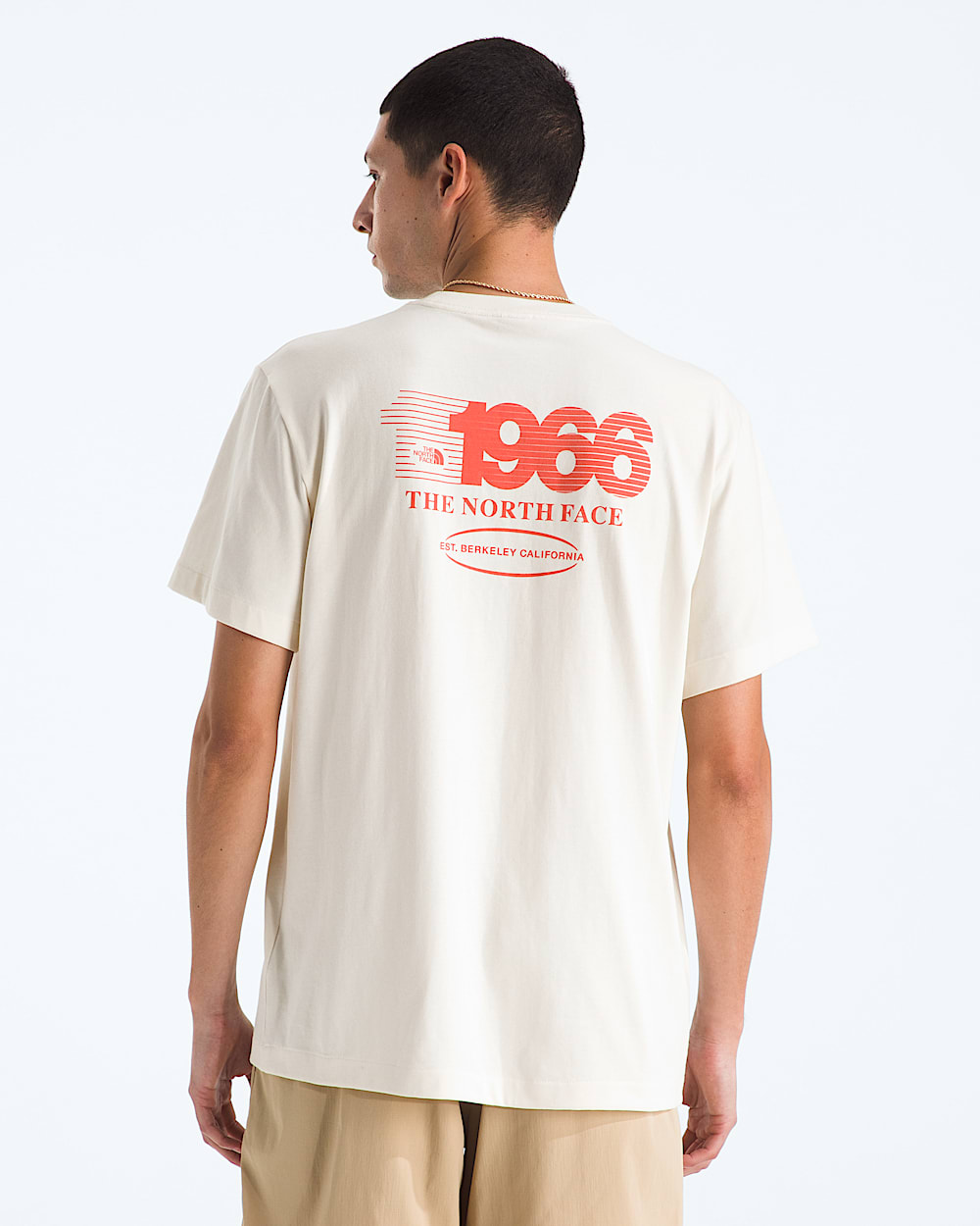Mens Track Relaxed ShortSleeve TeeGraphic TNF BACK