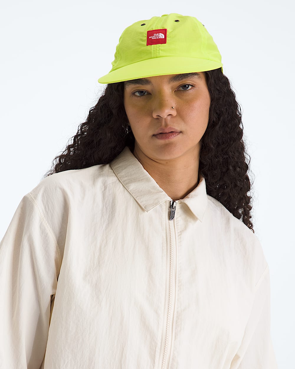 Womens TNF Red Box Nylon ShortSleeve Shirt TNF HERO3