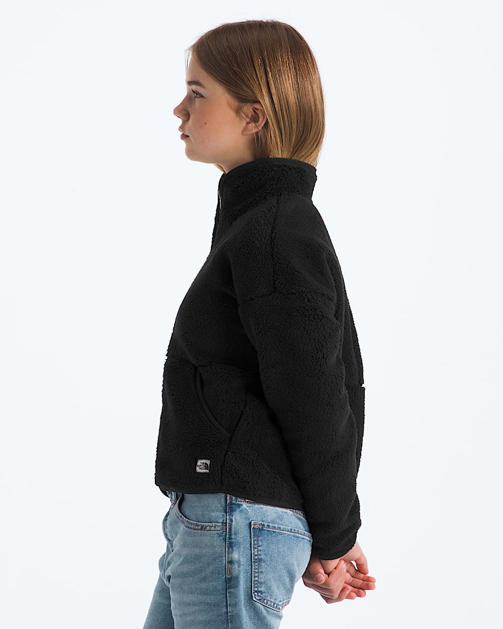 Girls Cabin Fleece FullZip Jacket TNF MODEL34