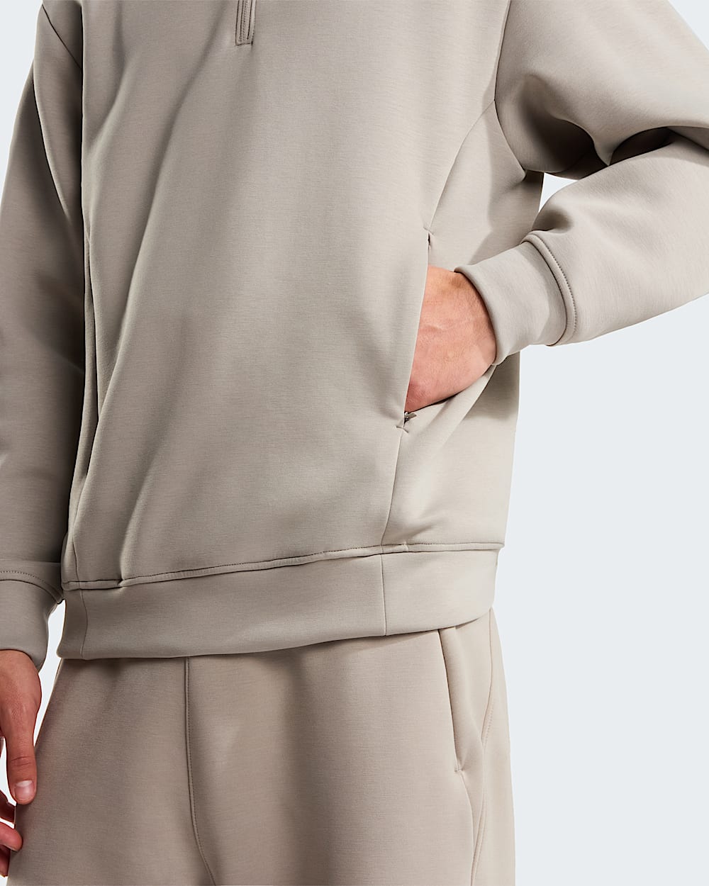 Chandail  capuchon  glissire un quart Dynamic pour hommes TNF DETAIL3