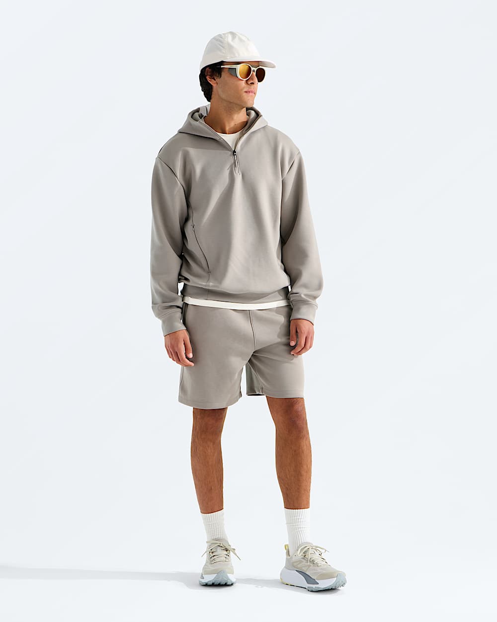 Chandail  capuchon  glissire un quart Dynamic pour hommes TNF HERO2