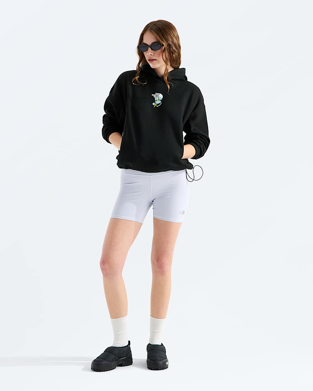 Chandail  capuchon Places We Love pour femmes pavot bleu de lHimalaya TNF HERO2