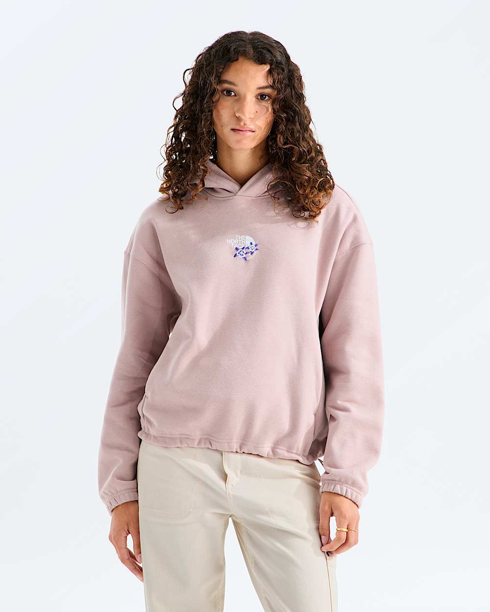 Womens Places We Love HoodieRockies Blue Columbine TNF Main