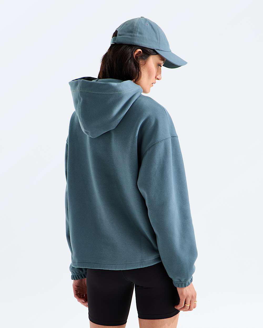 Womens Places We Love HoodieRockies Blue Columbine TNF BACK