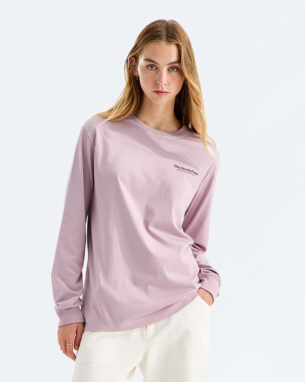 Womens Evolution Monte Relaxed LongSleeve Tee TNF BACK